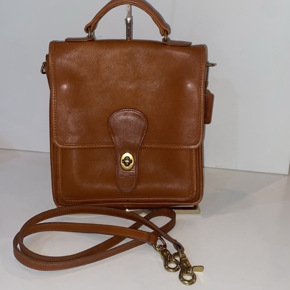 Coach Brown and Gold Crossbody Bag - Picture 11 of 16